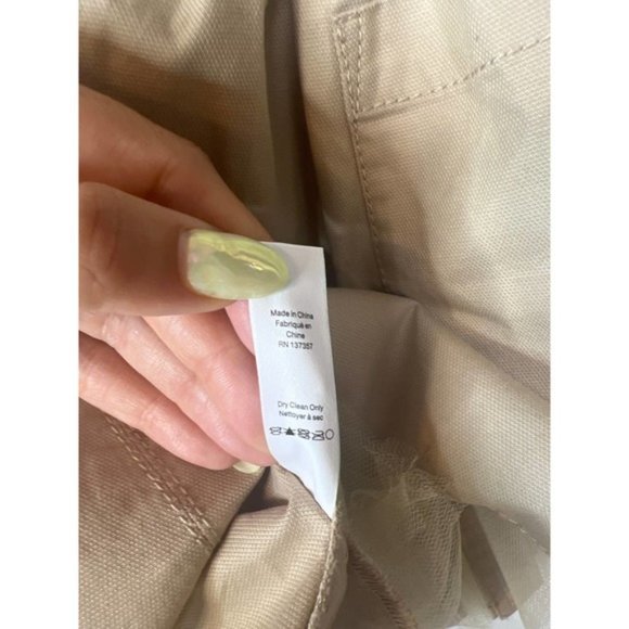 Marissa Webb Brielle Canvas and Tulle Seamed Trench Vest Women's Size: Small NWT - Picture 8 of 9